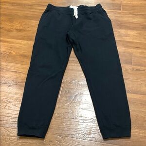 Reigning Champ Classic Black Drawstring Jogger pants